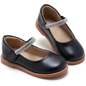 imageESTINE Toddler Girl Mary Jane Dress ShoesGirls School Uniform Oxford for Wedding PartyEfx337black