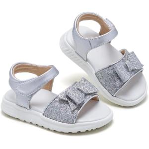 imageESTINE Toddler Girls SandalsWater Friendly Walking Casual Summer Outfit Dress ShoesEs312silver