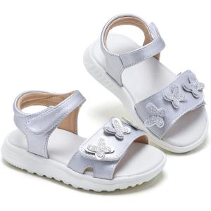 imageESTINE Toddler Girls SandalsWater Friendly Walking Casual Summer Outfit Dress ShoesEs316silver