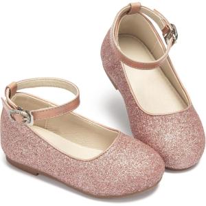 imageESTINE ToddlerLittle Kid Girls Dress Mary Jane Flats Flowers Fashion Princess Ballet ShoesE372rose