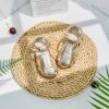 imageESTINE Toddler Girls Little Kids Close Toe Sandals  Flower Girl Dress Flats Summer ShoesEs512gold
