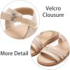 imageESTINE ToddlerLittle Kid Girls Dress Cross Strappy Open Toe Sandals Princess Flats Summer Flower Girl ShoesEs319nude