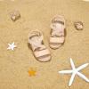 imageESTINE ToddlerLittle Kid Girls Dress Cross Strappy Open Toe Sandals Princess Flats Summer Flower Girl ShoesEs323nude