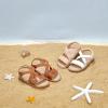 imageESTINE ToddlerLittle Kid Girls Dress Cross Strappy Open Toe Sandals Princess Flats Summer Flower Girl ShoesEs323nude