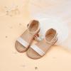 imageESTINE ToddlerLittle Kid Girls Dress Cross Strappy Open Toe Sandals Princess Flats Summer Flower Girl ShoesEs327beige