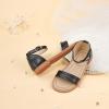 imageESTINE ToddlerLittle Kid Girls Dress Cross Strappy Open Toe Sandals Princess Flats Summer Flower Girl ShoesEs327black