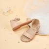 imageESTINE ToddlerLittle Kid Girls Dress Cross Strappy Open Toe Sandals Princess Flats Summer Flower Girl ShoesEs327nude