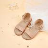imageESTINE ToddlerLittle Kid Girls Dress Cross Strappy Open Toe Sandals Princess Flats Summer Flower Girl ShoesEs327nude