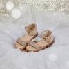 imageESTINE ToddlerLittle Kid Girls Dress Cross Strappy Open Toe Sandals Princess Flats Summer Flower Girl ShoesEs328nude