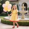 imageESTINE ToddlerLittle Kid Girls Dress Cross Strappy Open Toe Sandals Princess Flats Summer Flower Girl ShoesEs336red