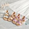 imageESTINE ToddlerLittle Kid Girls Dress Cross Strappy Open Toe Sandals Princess Flats Summer Flower Girl ShoesEs353purple