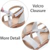 imageESTINE ToddlerLittle Kid Girls Dress Cross Strappy Open Toe Sandals Princess Flats Summer Flower Girl ShoesEs353silver