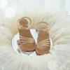 imageESTINE ToddlerLittle Kid Girls Dress Cross Strappy Open Toe Sandals Princess Flats Summer Flower Girl ShoesEs399rose