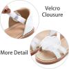 imageESTINE ToddlerLittle Kid Girls Dress Cross Strappy Open Toe Sandals Princess Flats Summer Flower Girl ShoesEs81white