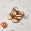 imageESTINE ToddlerLittle Kid Girls Dress Cross Strappy Open Toe Sandals Princess Flats Summer Flower Girl ShoesEs86brown