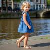 imageESTINE ToddlerLittle Kid Girls Dress Cross Strappy Open Toe Sandals Princess Flats Summer Flower Girl ShoesEs86nude