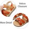 imageESTINE Girls Sandal Dress Shoe for ToddlerLittle Kid Party School Shoe07brown