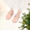 imageESTINE Mary Jane Flats for Toddler Girls Little Kids Glittery Dress Princess Wedding Ballet Shoes66pink