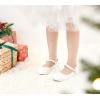 imageESTINE Mary Jane Flats for Toddler Girls Little Kids Glittery Dress Princess Wedding Ballet Shoes66white
