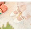 imageESTINE Mary Jane Flats for Toddler Girls Little Kids Glittery Dress Princess Wedding Ballet Shoes66white