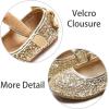 imageESTINE Mary Jane Flats for Toddler Girls Little Kids Glittery Dress Princess Wedding Ballet ShoesE10gold