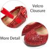 imageESTINE Mary Jane Flats for Toddler Girls Little Kids Glittery Dress Princess Wedding Ballet ShoesE10red