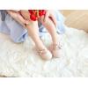 imageESTINE Mary Jane Flats for Toddler Girls Little Kids Glittery Dress Princess Wedding Ballet ShoesE301nude