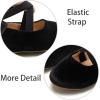 imageESTINE Mary Jane Flats for Toddler Girls Little Kids Glittery Dress Princess Wedding Ballet ShoesE302black
