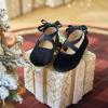 imageESTINE Mary Jane Flats for Toddler Girls Little Kids Glittery Dress Princess Wedding Ballet ShoesE302black