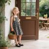 imageESTINE Mary Jane Flats for Toddler Girls Little Kids Glittery Dress Princess Wedding Ballet ShoesE309black