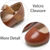 imageESTINE Mary Jane Flats for Toddler Girls Little Kids Glittery Dress Princess Wedding Ballet ShoesE309brown