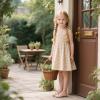 imageESTINE Mary Jane Flats for Toddler Girls Little Kids Glittery Dress Princess Wedding Ballet ShoesE309nude