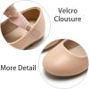 imageESTINE Mary Jane Flats for Toddler Girls Little Kids Glittery Dress Princess Wedding Ballet ShoesE309nude