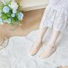 imageESTINE Mary Jane Flats for Toddler Girls Little Kids Glittery Dress Princess Wedding Ballet ShoesE309nude