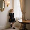 imageESTINE Mary Jane Flats for Toddler Girls Little Kids Glittery Dress Princess Wedding Ballet ShoesE310black