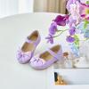 imageESTINE Mary Jane Flats for Toddler Girls Little Kids Glittery Dress Princess Wedding Ballet ShoesE310purple