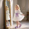 imageESTINE Mary Jane Flats for Toddler Girls Little Kids Glittery Dress Princess Wedding Ballet ShoesE310purple