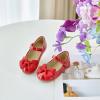 imageESTINE Mary Jane Flats for Toddler Girls Little Kids Glittery Dress Princess Wedding Ballet ShoesE310red