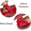 imageESTINE Mary Jane Flats for Toddler Girls Little Kids Glittery Dress Princess Wedding Ballet ShoesE310red