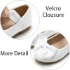 imageESTINE Mary Jane Flats for Toddler Girls Little Kids Glittery Dress Princess Wedding Ballet ShoesE310white