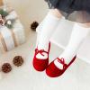 imageESTINE Mary Jane Flats for Toddler Girls Little Kids Glittery Dress Princess Wedding Ballet ShoesE311red