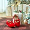imageESTINE Mary Jane Flats for Toddler Girls Little Kids Glittery Dress Princess Wedding Ballet ShoesE311red