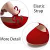 imageESTINE Mary Jane Flats for Toddler Girls Little Kids Glittery Dress Princess Wedding Ballet ShoesE311red