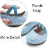 imageESTINE Mary Jane Flats for Toddler Girls Little Kids Glittery Dress Princess Wedding Ballet ShoesE322blue