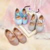 imageESTINE Mary Jane Flats for Toddler Girls Little Kids Glittery Dress Princess Wedding Ballet ShoesE322blue