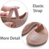 imageESTINE Mary Jane Flats for Toddler Girls Little Kids Glittery Dress Princess Wedding Ballet ShoesE322rose