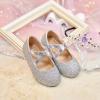 imageESTINE Mary Jane Flats for Toddler Girls Little Kids Glittery Dress Princess Wedding Ballet ShoesE322silver