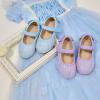 imageESTINE Mary Jane Flats for Toddler Girls Little Kids Glittery Dress Princess Wedding Ballet ShoesE352baby Blue