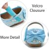imageESTINE Mary Jane Flats for Toddler Girls Little Kids Glittery Dress Princess Wedding Ballet ShoesE352baby Blue
