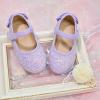 imageESTINE Mary Jane Flats for Toddler Girls Little Kids Glittery Dress Princess Wedding Ballet ShoesE352purple
